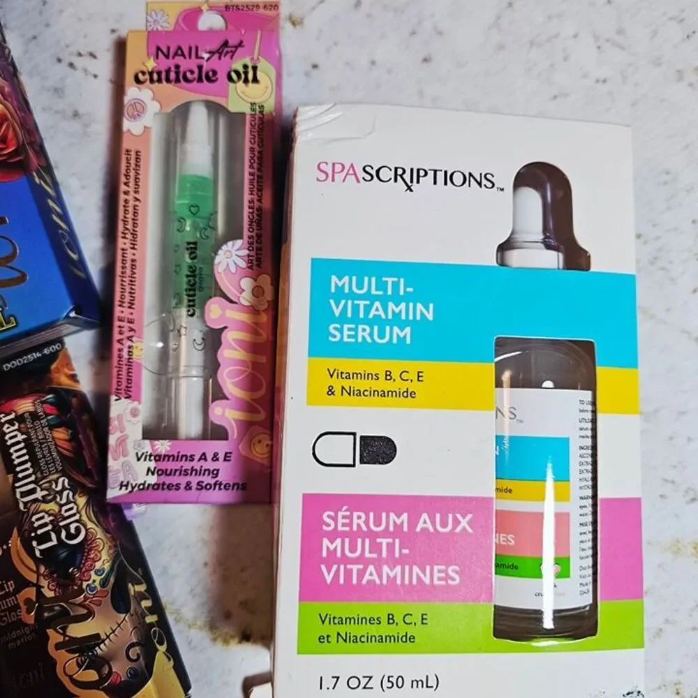Beauty Bundle Lot Makeup Skincare Masks Lashes Lip Gloss Serum Cuticle Oil NEW